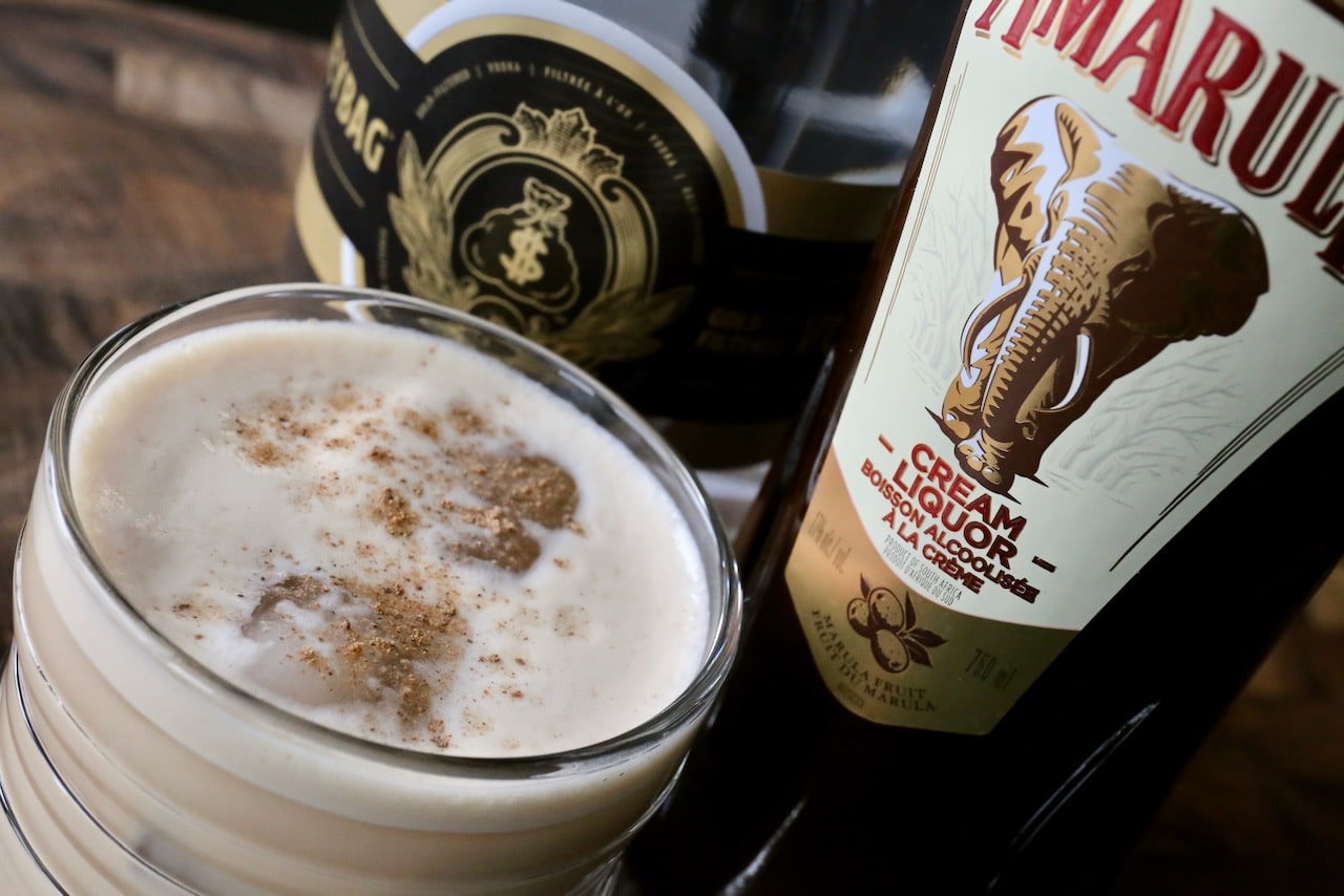 We love serving this creamy Amarula Cocktail as a festive drink during the holidays. 