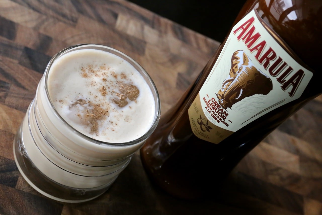 You can use whole milk or half and half cream in this Amarula Cocktail recipe based on how thin or thick you want it to be.