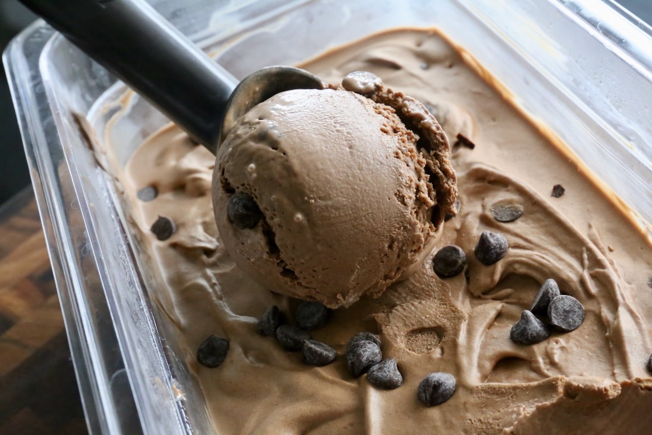 Double Chocolate Ice Cream Scoop.