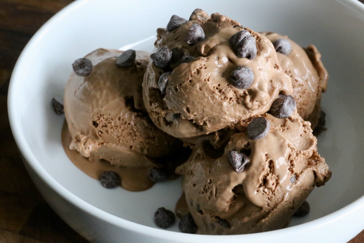 Chocolate Chocolate Chip Ice Cream is a decadent frozen dessert idea perfect for summer.