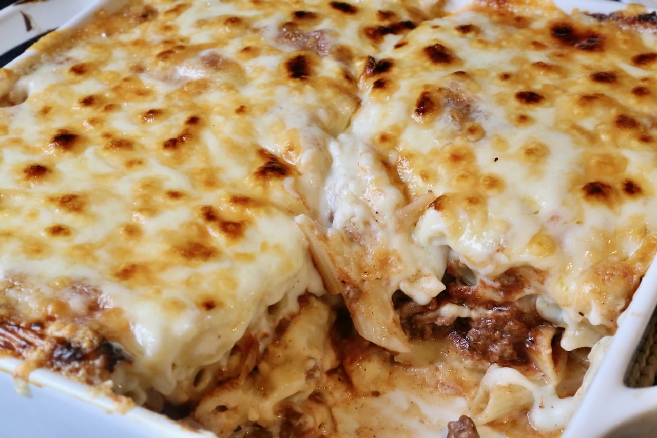 Macarona Bechamel is a popular main course pasta dish from Egypt.