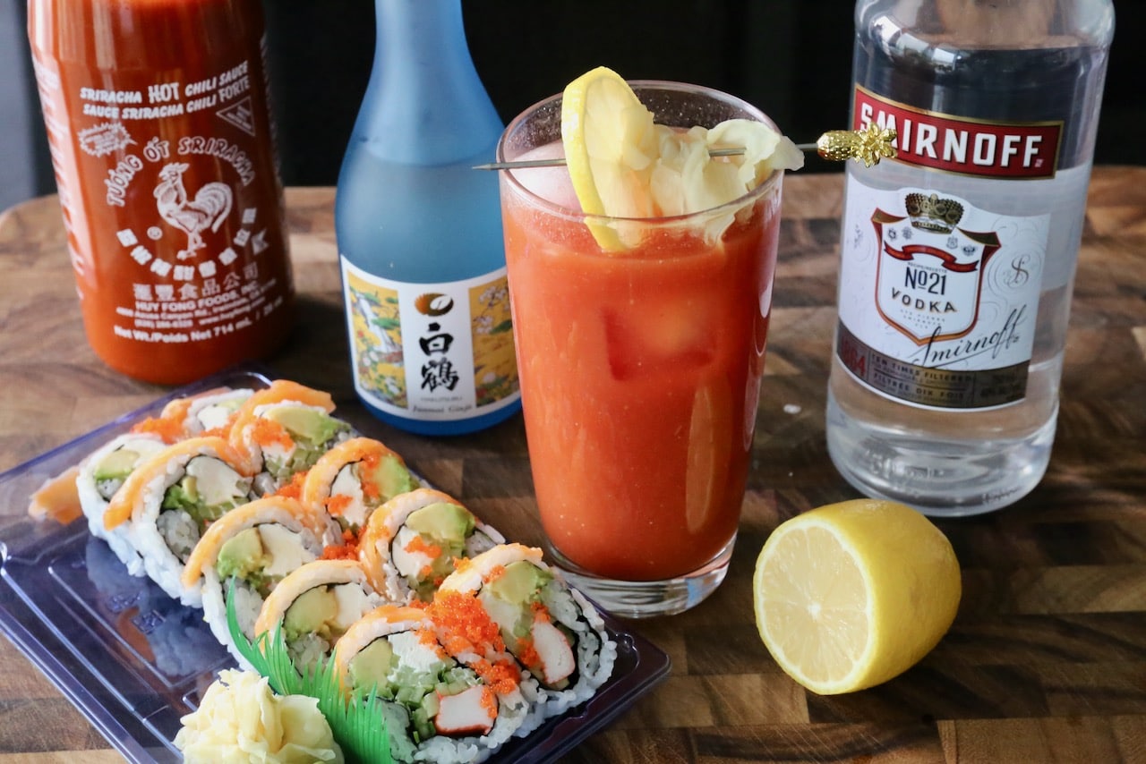 Our Sushi Cocktail recipe uses ingredients from your favourite Japanese takeout restaurant.