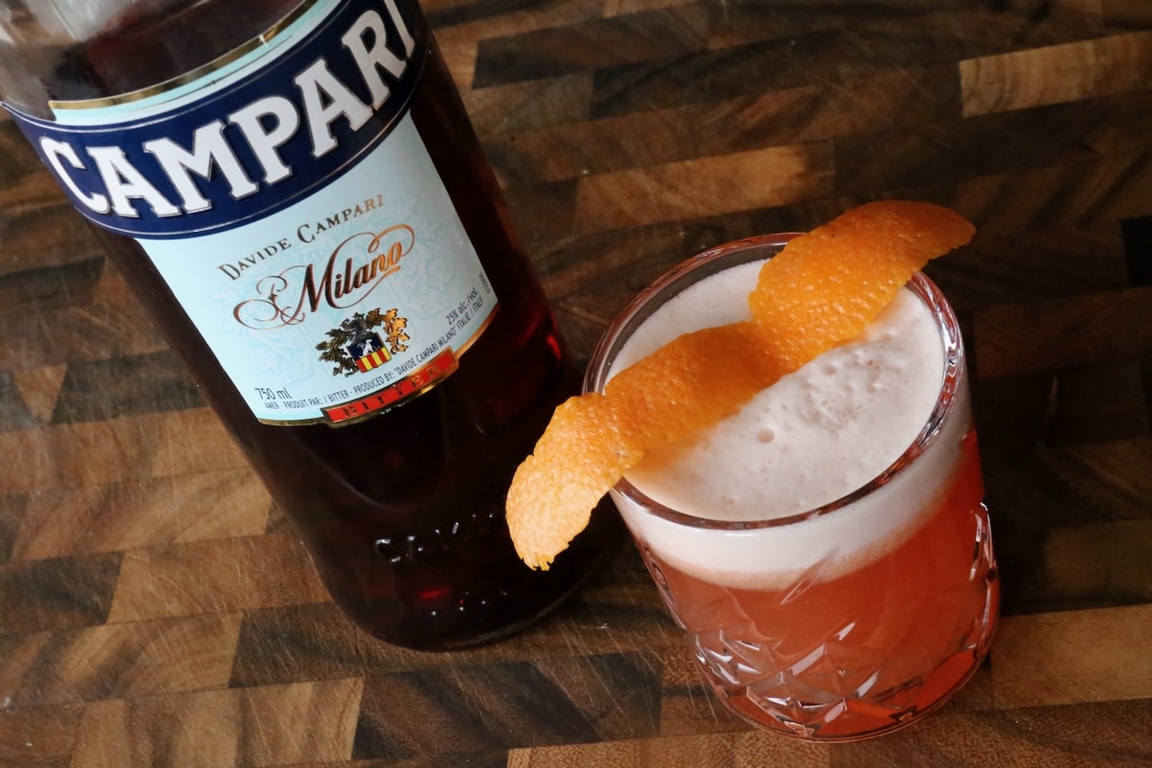 Negroni Sour Cocktail Drink Recipe