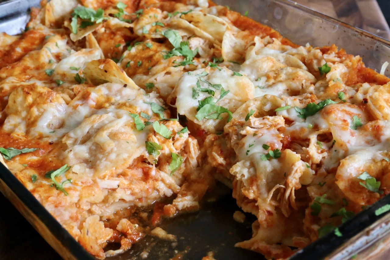 Now you're an expert on how to make authentic Pastel Azteca Mexican Chicken Casserole!