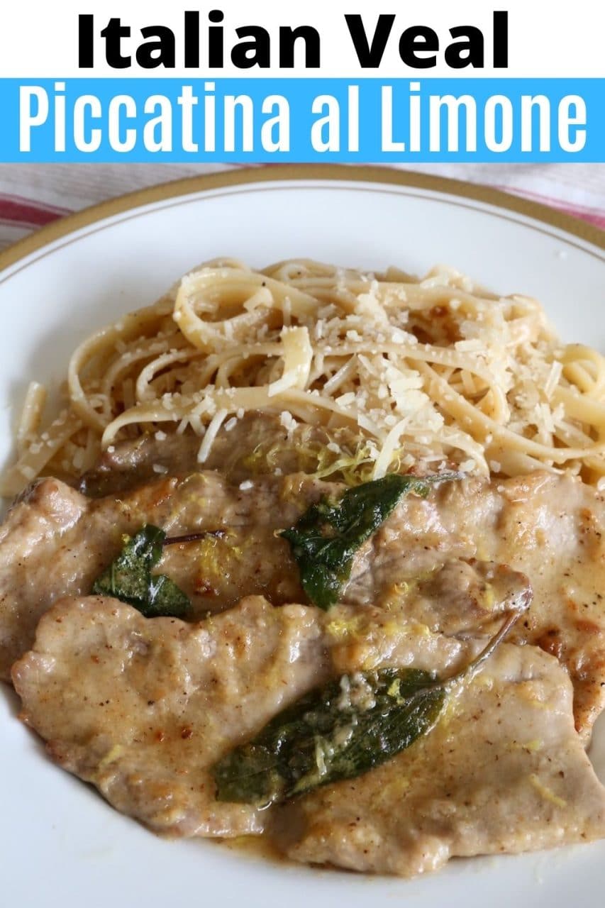 Save our homemade Italian Veal Piccatina al Limone recipe to Pinterest!