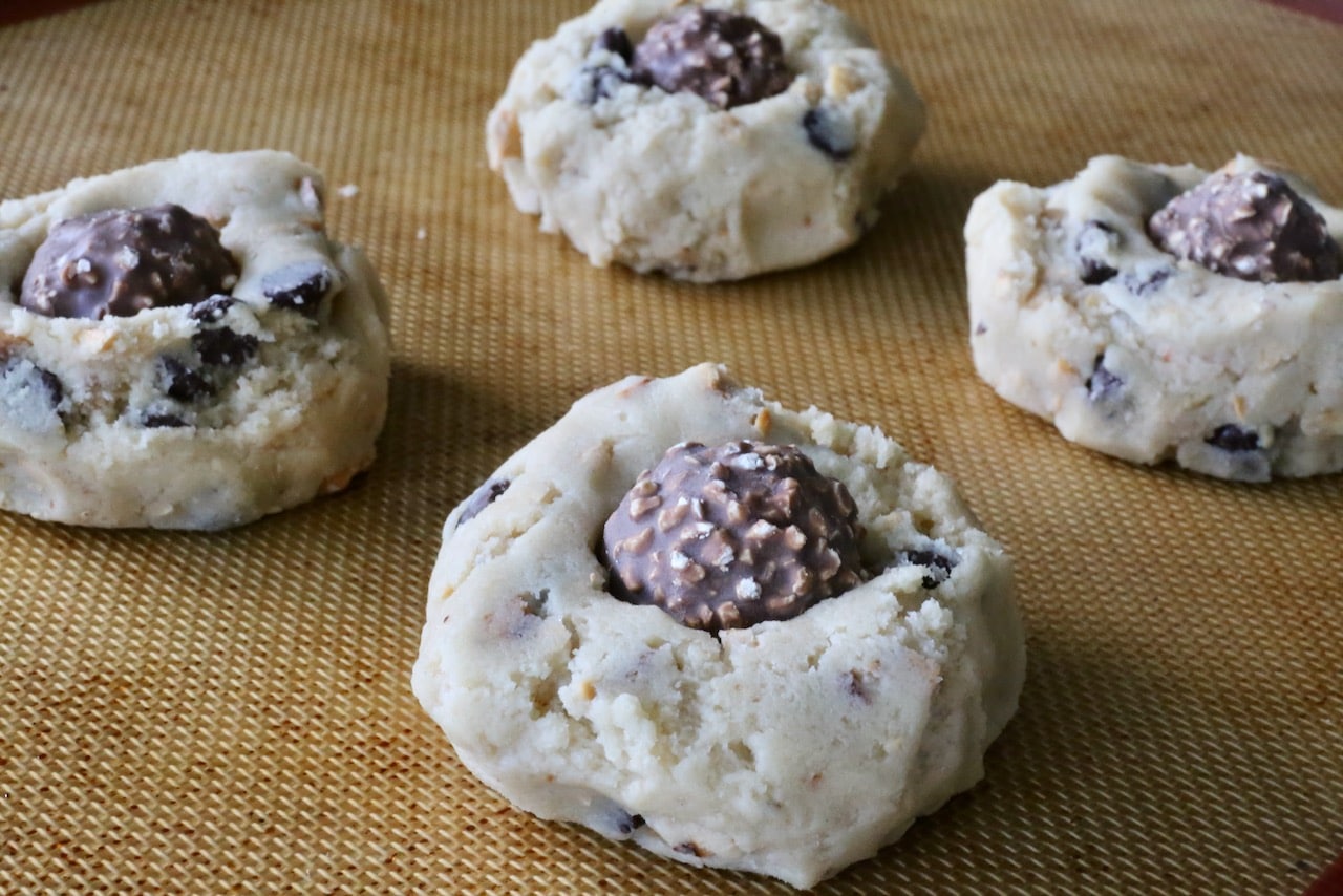 Ferrero Rocher cookie dough balls.