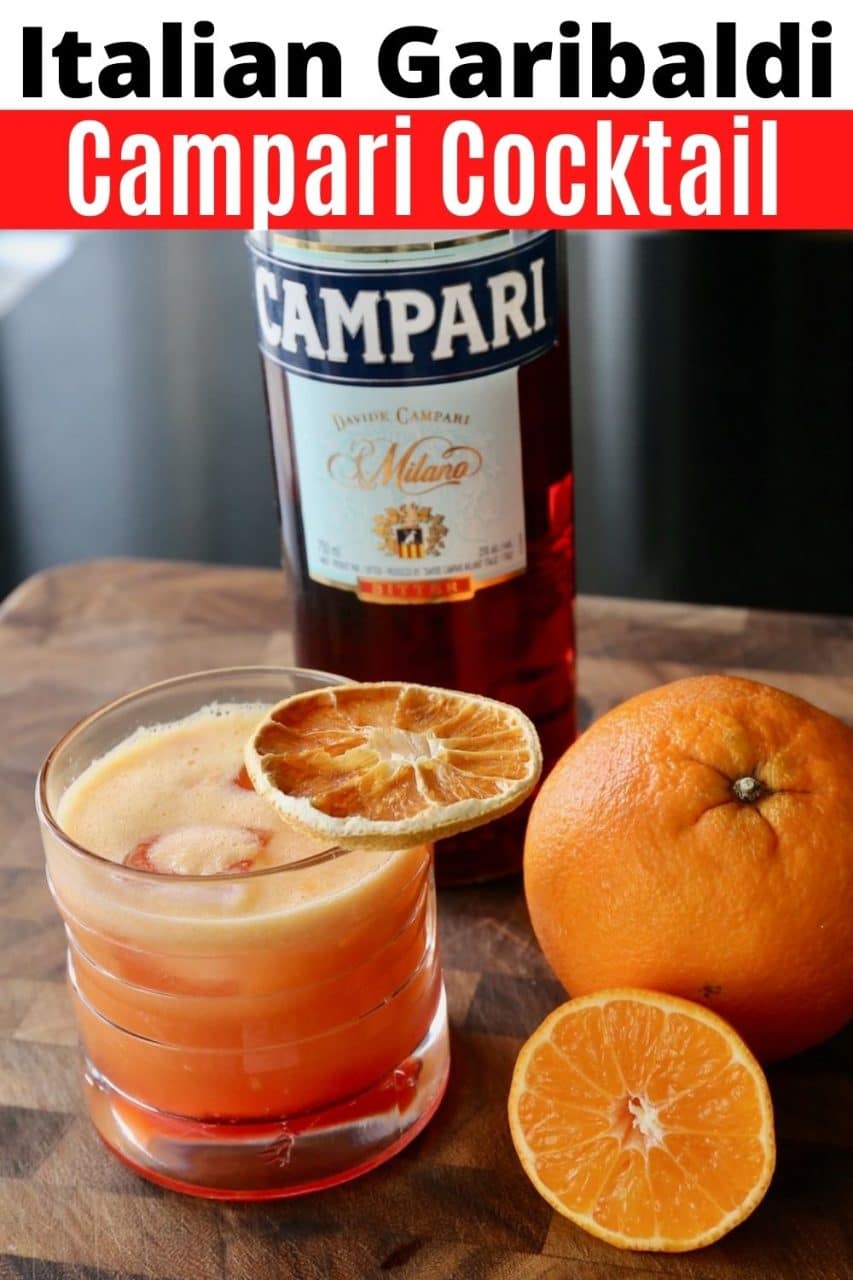 Save our easy Garibaldi cocktail drink recipe!