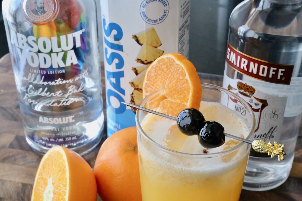 Pineapple Screwdriver Cocktail Drink Recipe
