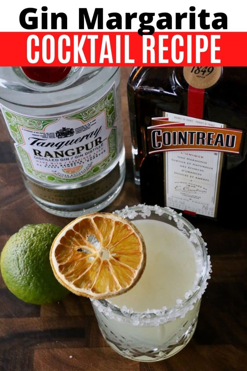 Save our refreshing Gin Margarita Cocktail recipe to Pinterest!
