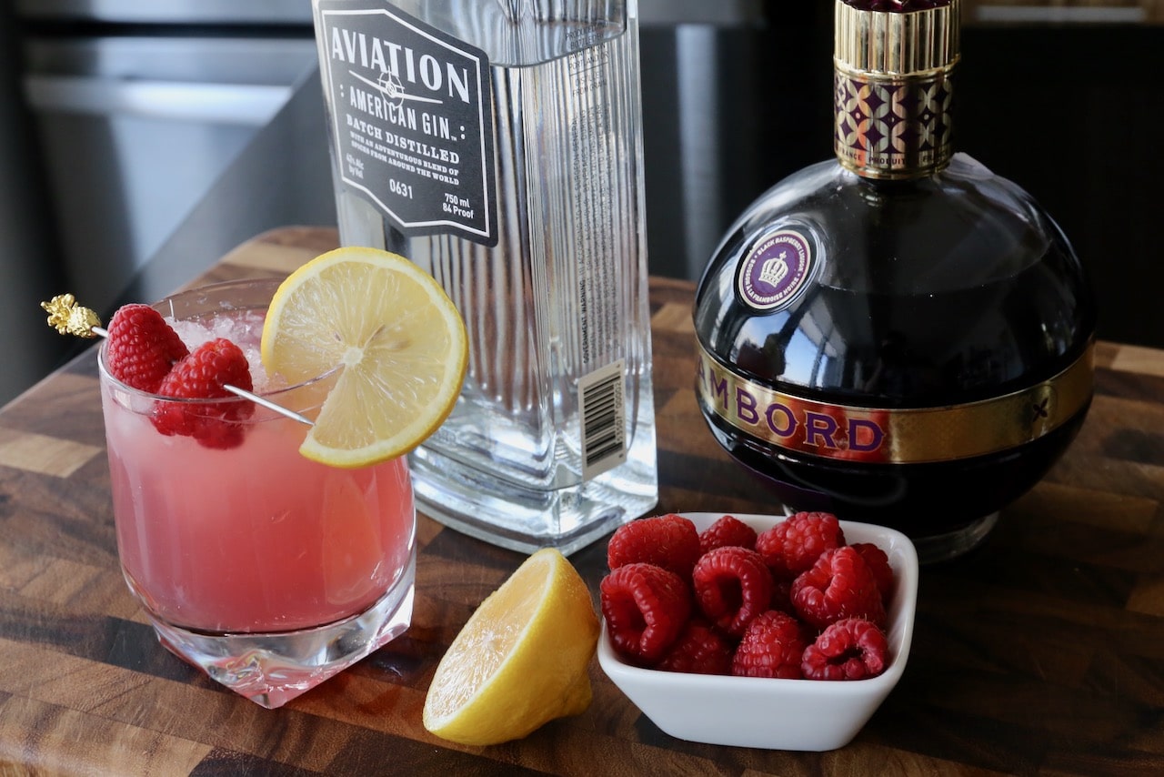 Now you're an expert on how to make an easy Chambord Raspberry Bramble Cocktail!