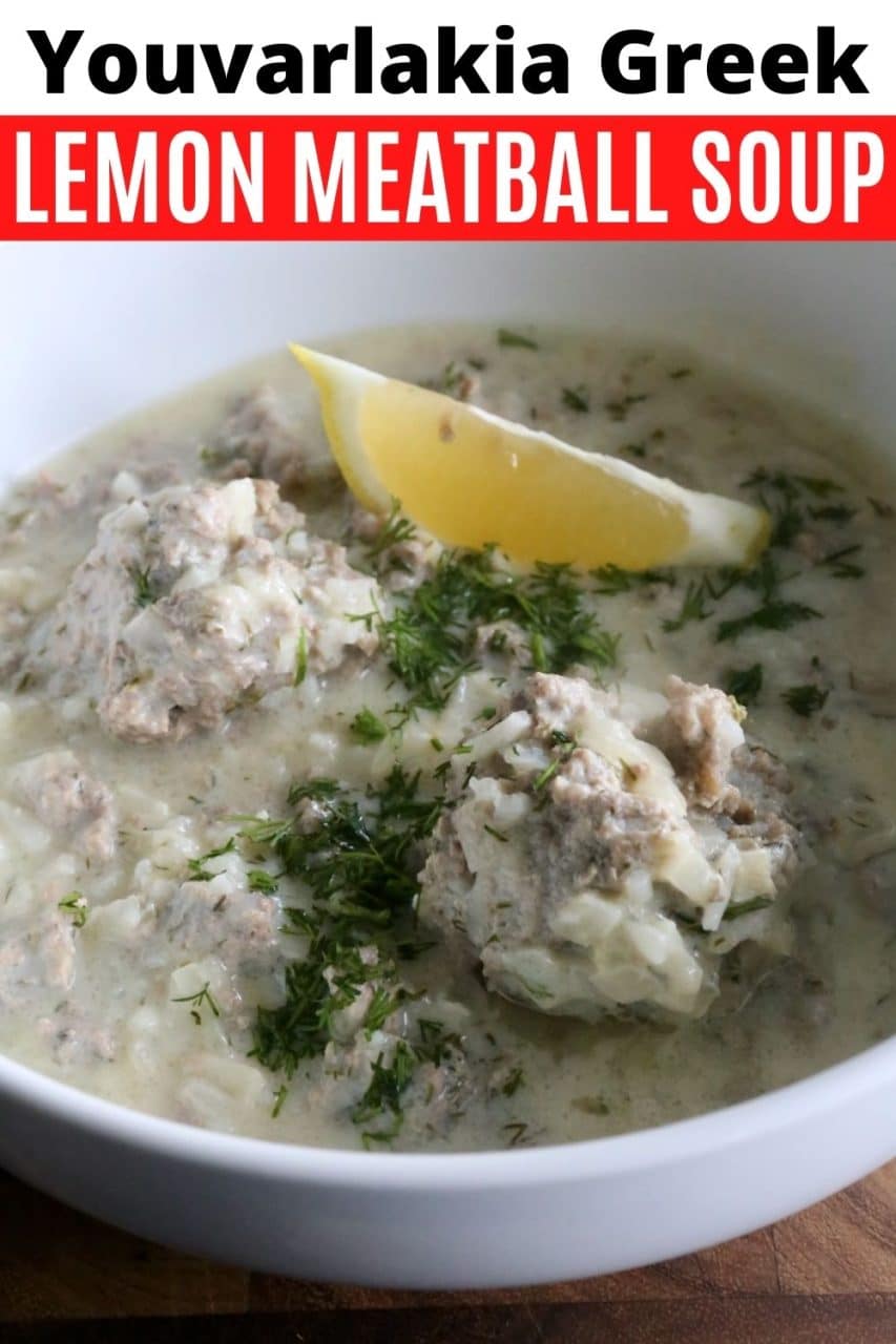 Save our Giouvarlakia Greek Lemon Soup recipe to Pinterest!