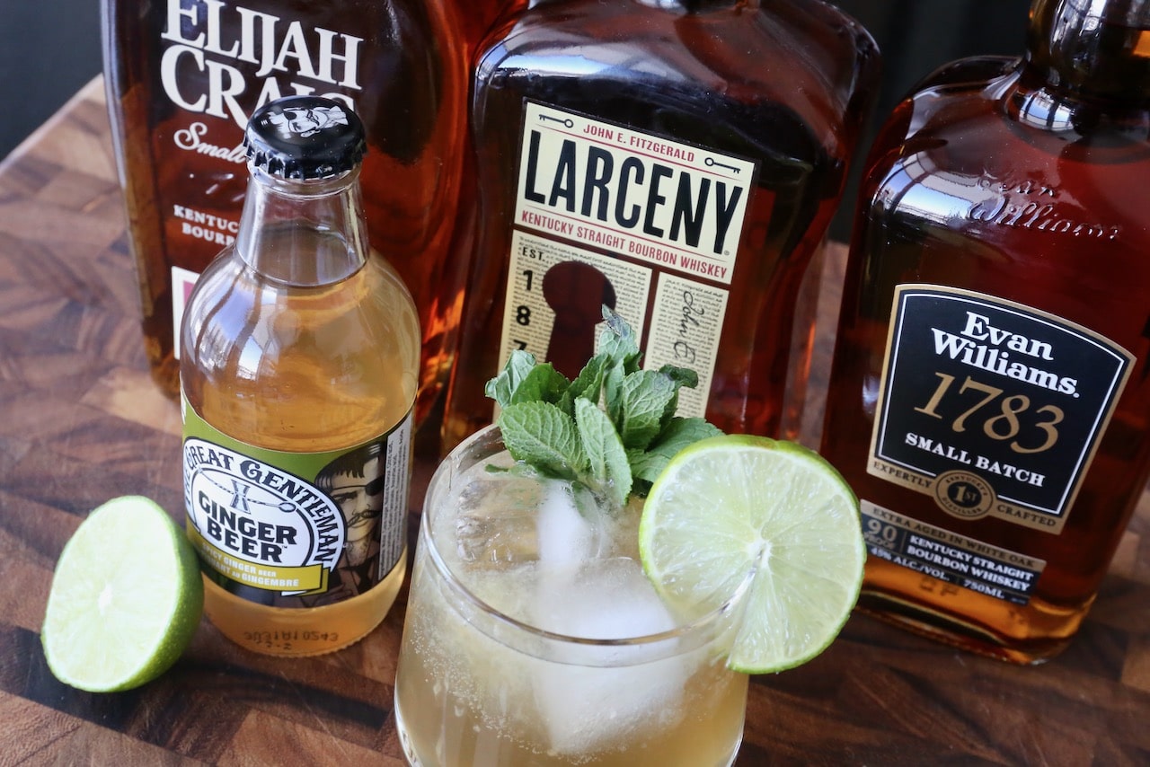 The Kentucky Mule is our favourite cocktail recipe featuring American bourbon whiskey.