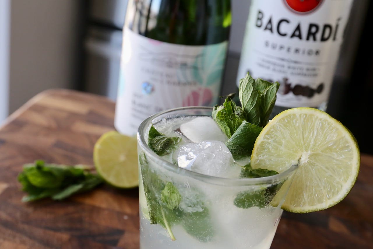You can prepare a Mojito Royale Cocktail with sparkling wines like prosecco, cava or champagne.