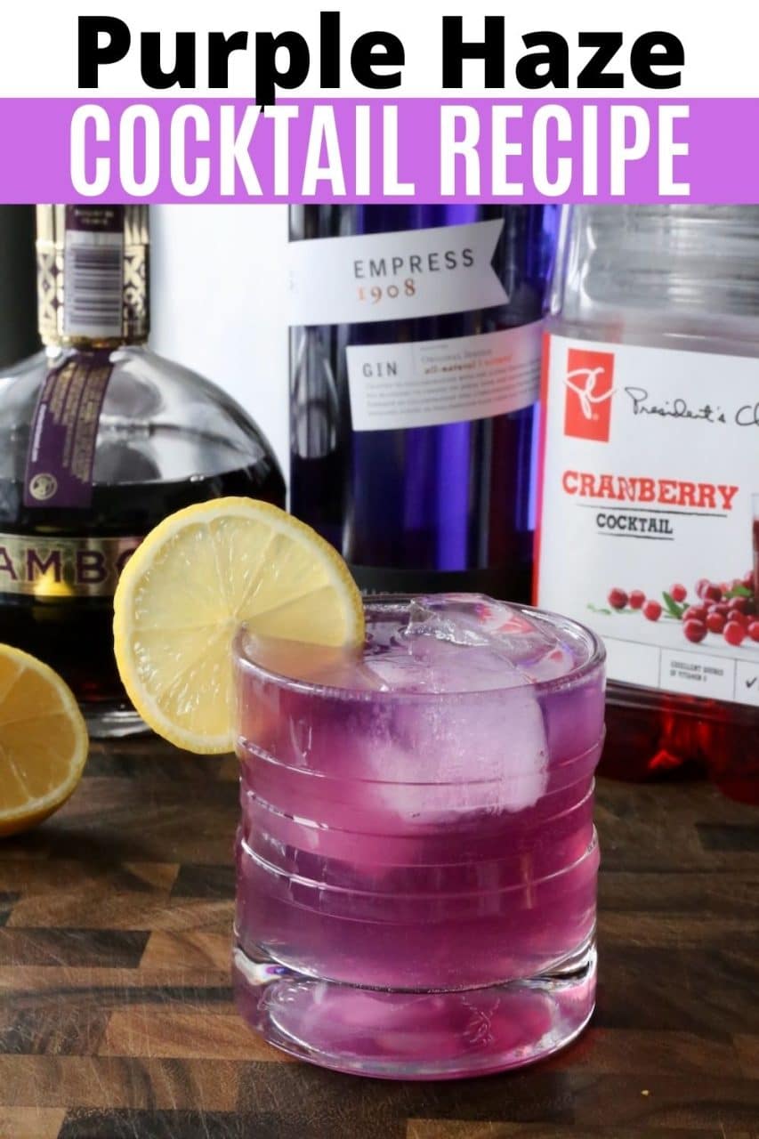 Save our Purple Haze Cocktail Drink recipe to Pinterest!