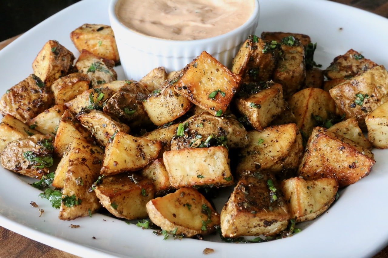 Roasted Mexican Potatoes Photo Image.