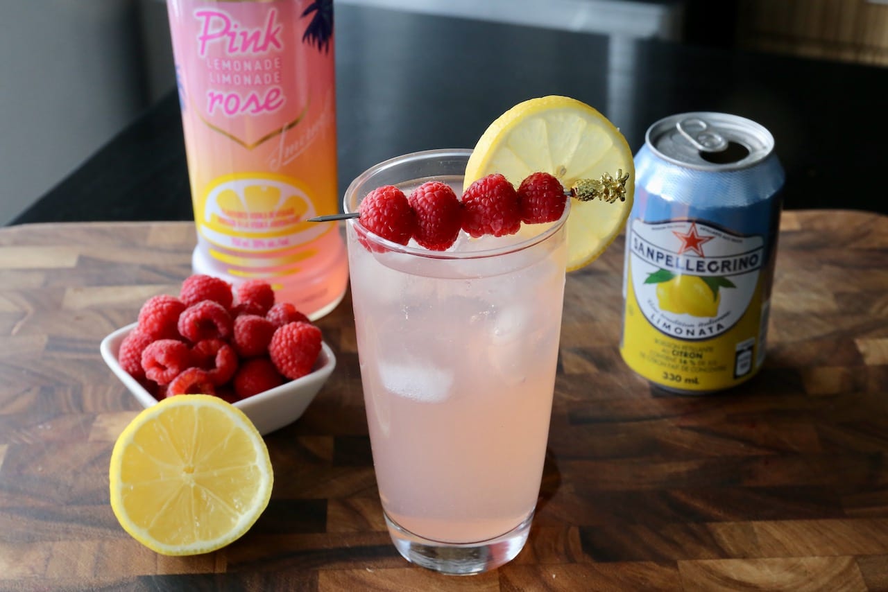 Smirnoff Pink Lemonade is a flavoured vodka featuring tart lemon and sweet raspberries and strawberries. 