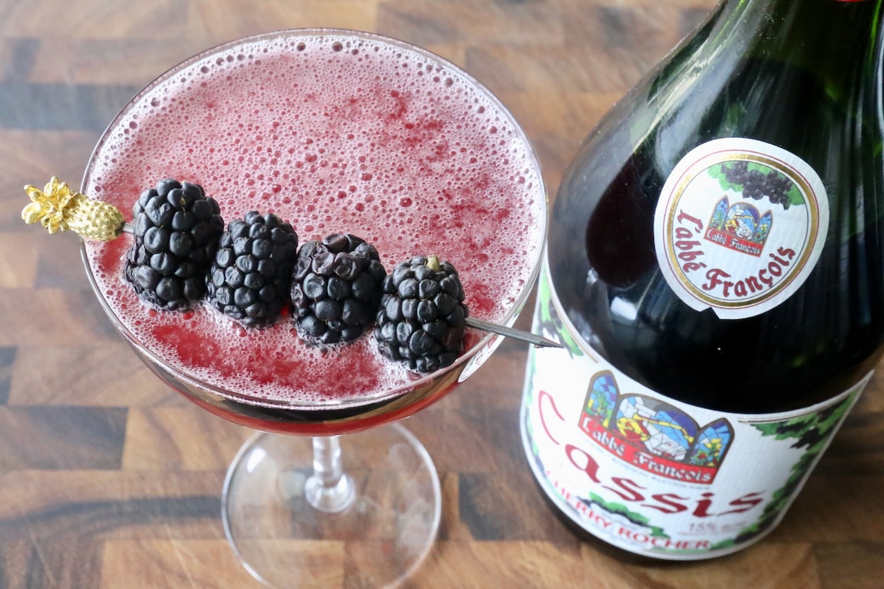Creme de Cassis is a dark berry liqueur produced in Burgundy, France.