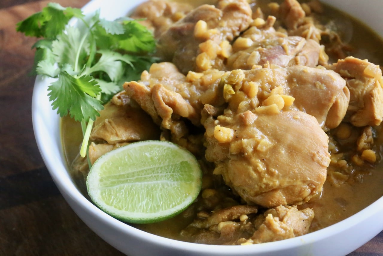 Burmese Dal Chicken Curry Photo Image.