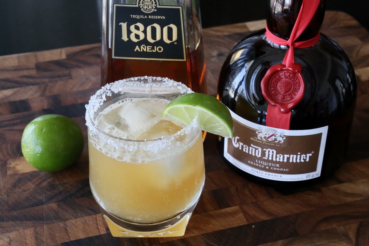 A Golden Margarita is unique in that it features Golden Tequila and Grand Marnier orange liqueur. 