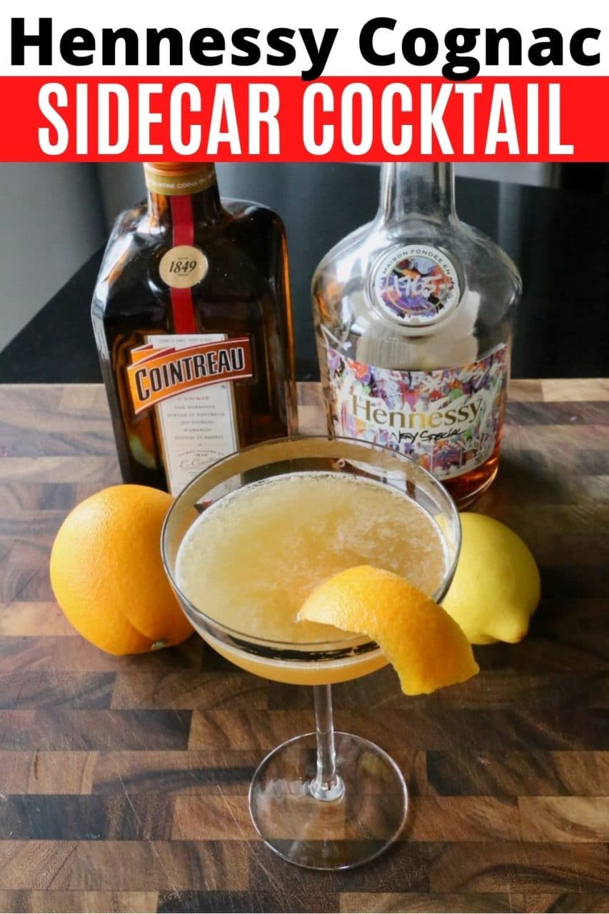 Save our Hennessy Sidecar Cocktail recipe to Pinterest!