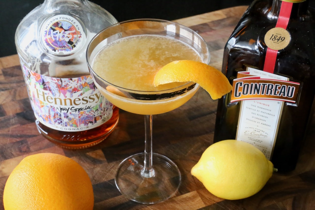 Hennessy Sidecar Cocktail Photo Image.