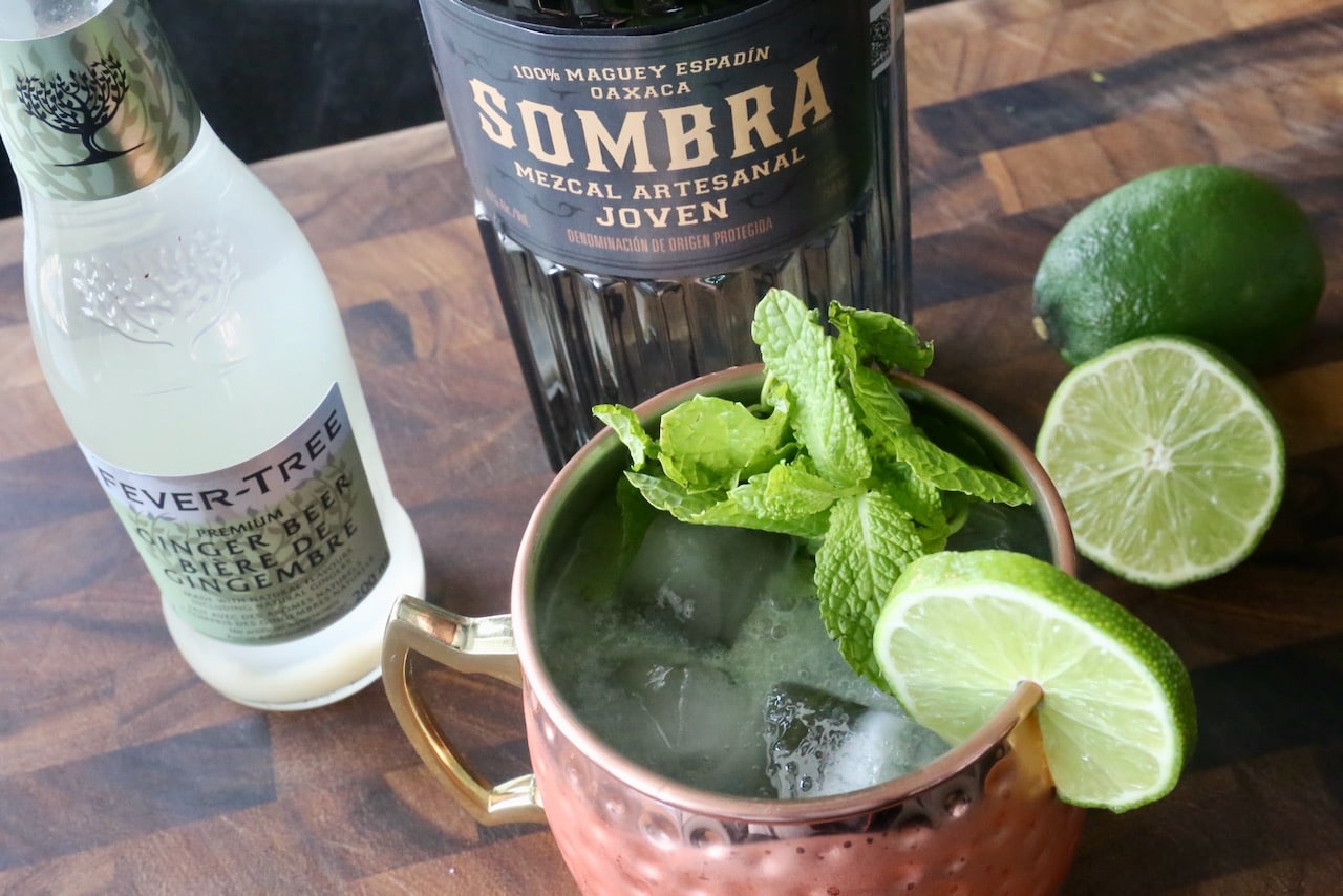 Mexican Mezcal Mule Cocktail Drink Recipe