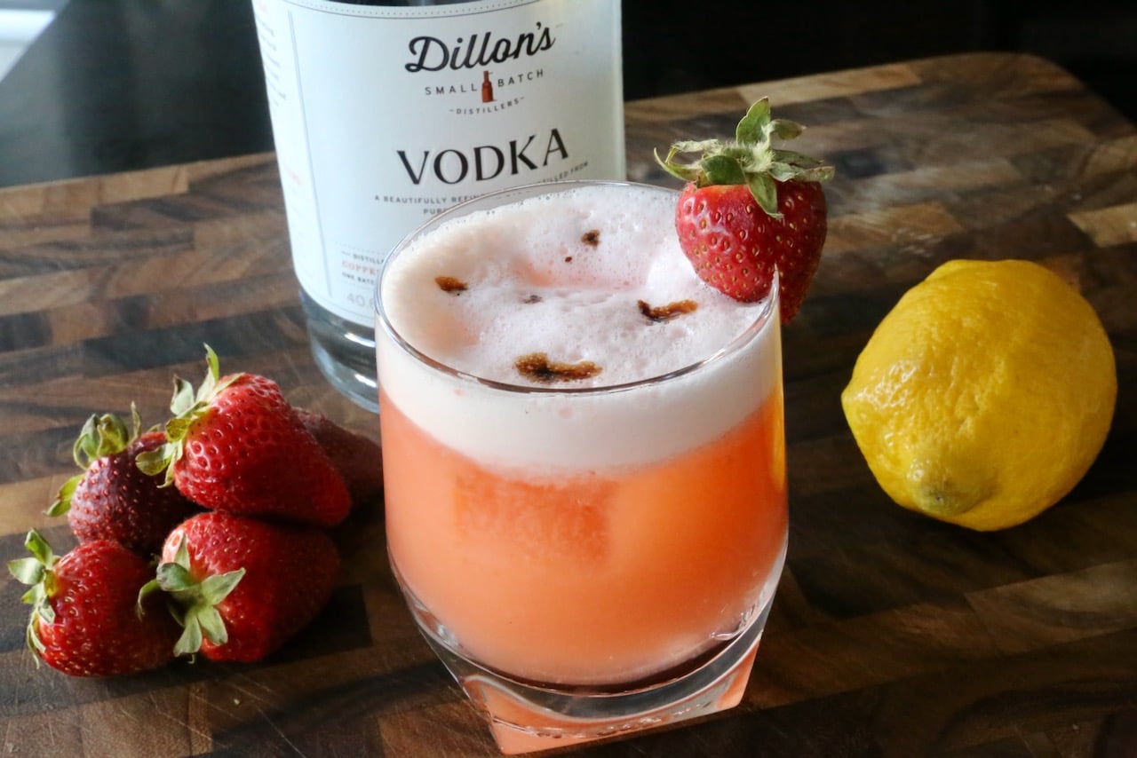We love serving this Strawberry Fields drink on hot summer day at cocktail hour.