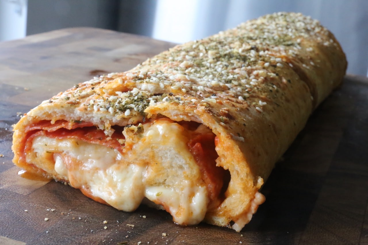Serve Stromboli Pizza with a fresh salad at your next Italian lunch or dinner.