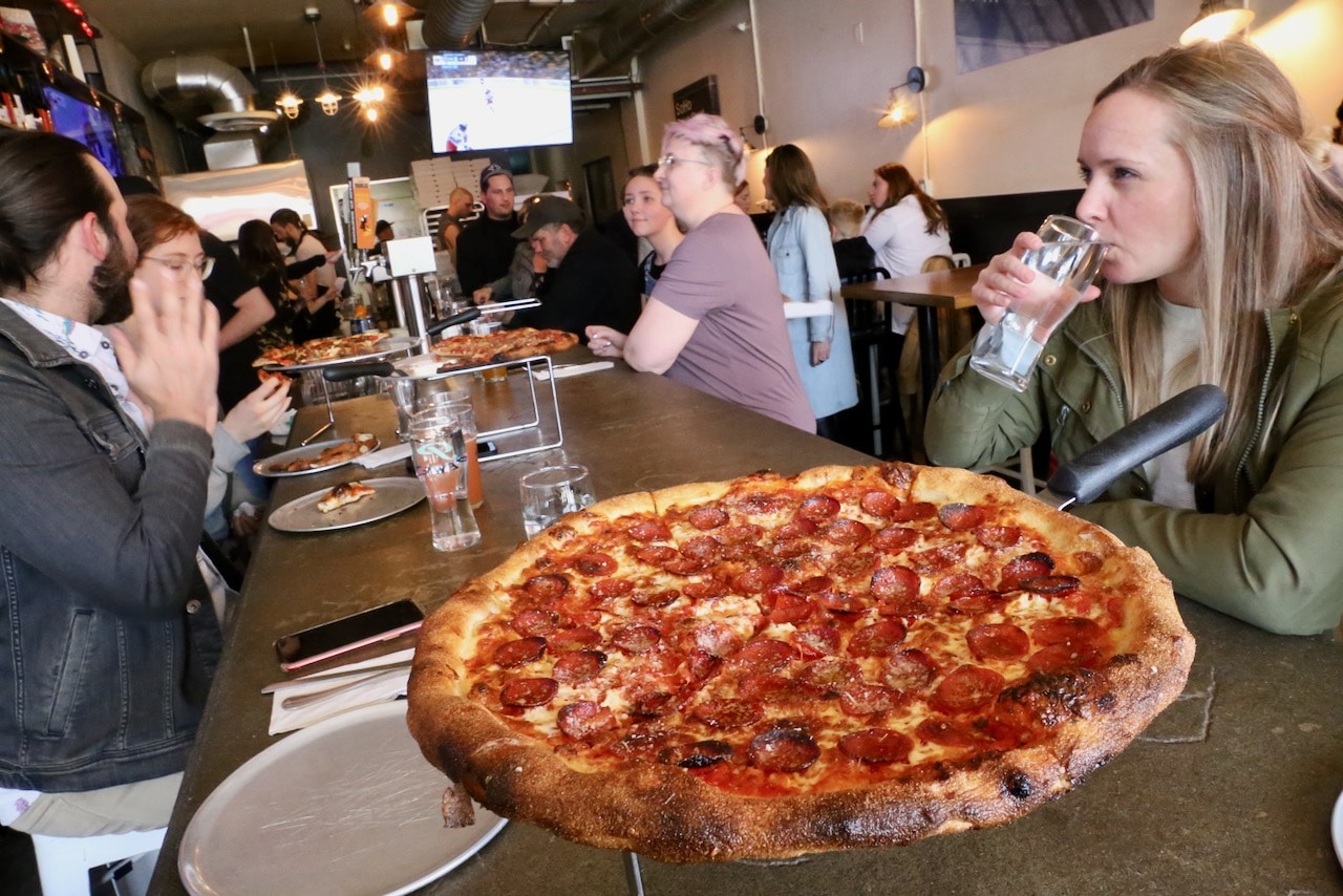 Where To Eat In Vancouver For Pizza: AJ's Brooklyn Pizza Joint.