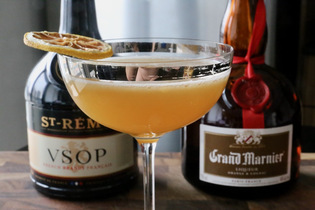 Grand Marnier Sidecar Cocktail Drink Recipe