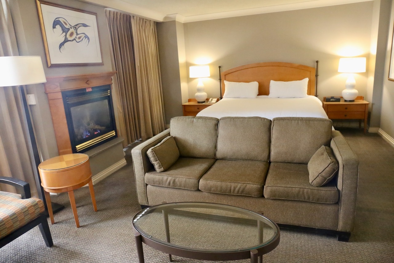 Casino Rama Hotel suites features king or queen beds, spacious living area and fireplaces. 