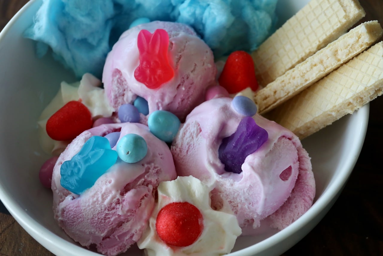 We love serving Cotton Candy Ice Cream in the summer during National Ice Cream Month in July.