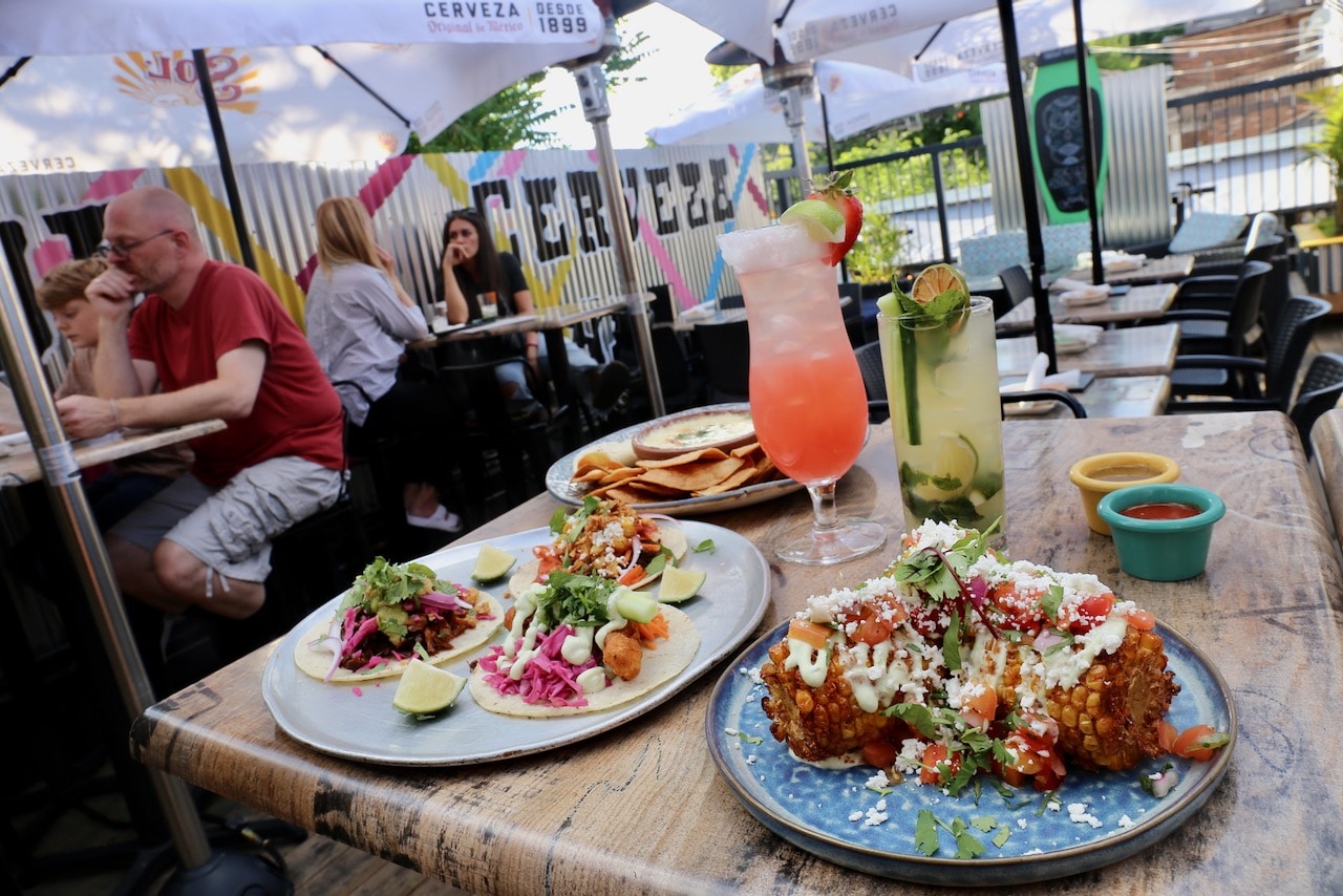 Chula Taberna Mexicana offers an intimate rooftop patio for taco lovers.