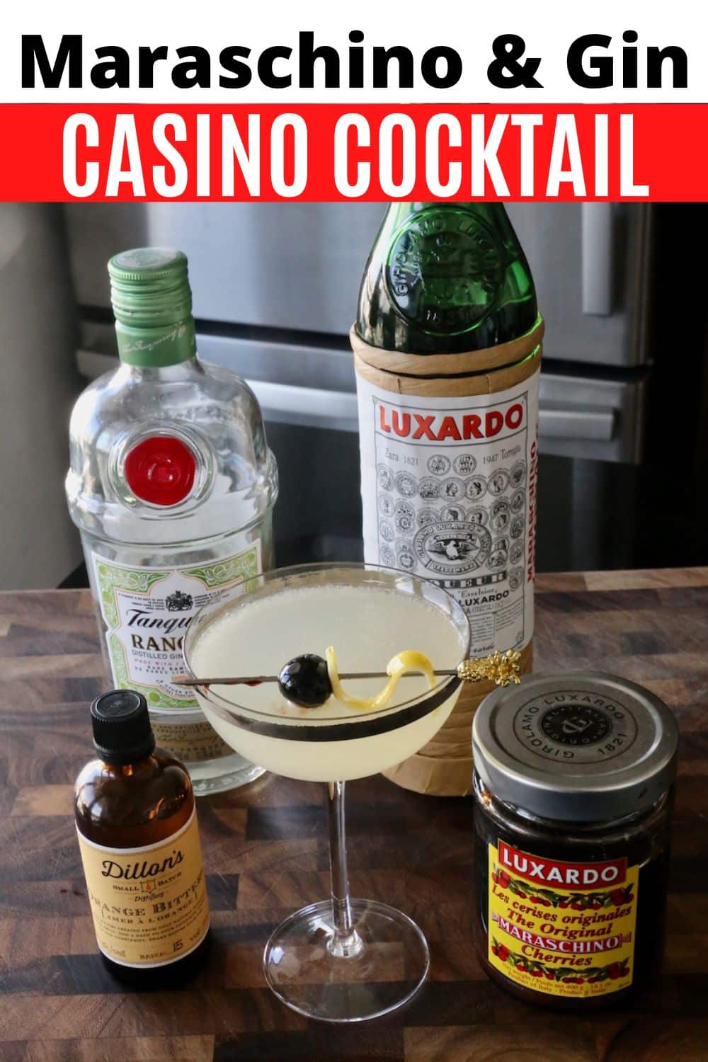 Casino Cocktail Recipe With Luxardo Maraschino Liqueur & Gin ...