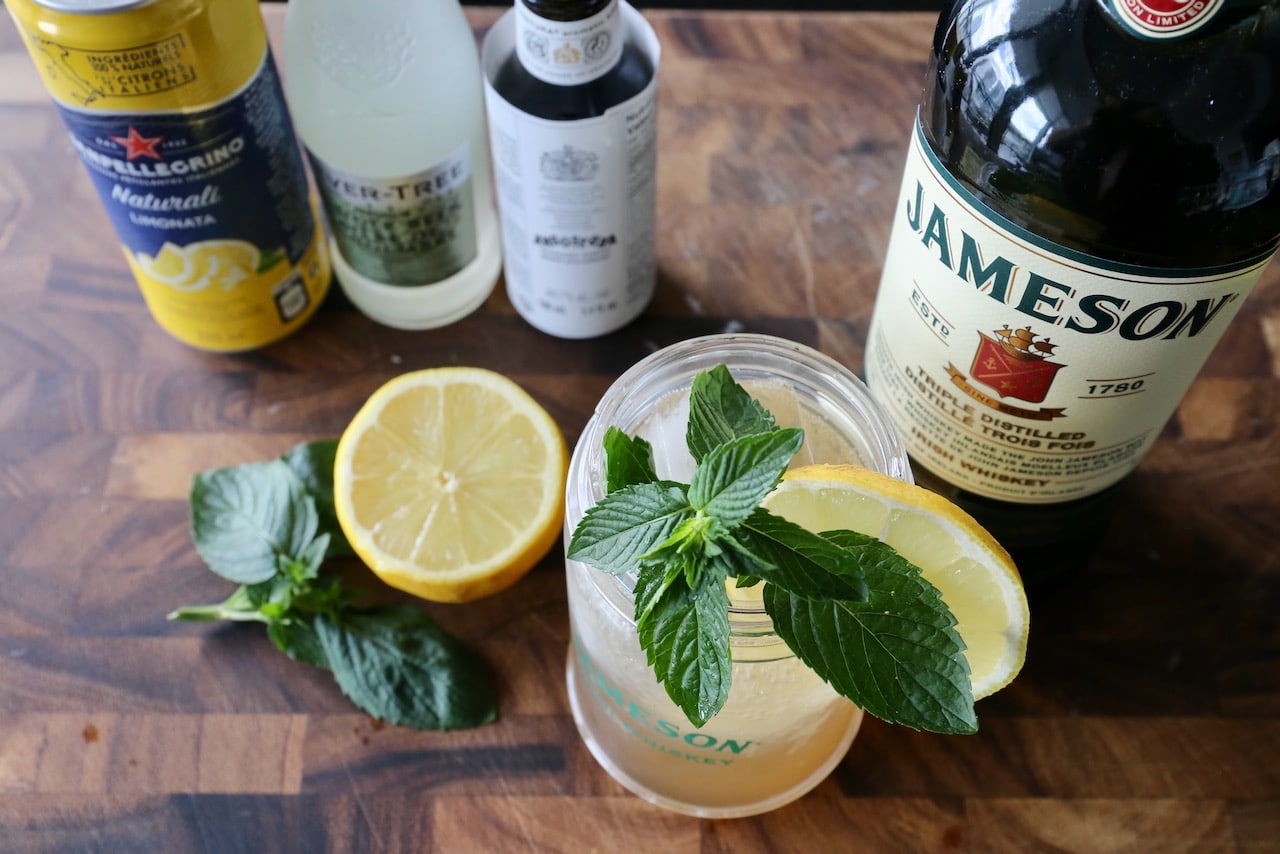An Irish Lemonade is a spicy and refreshing cocktail made with Jameson whiskey.