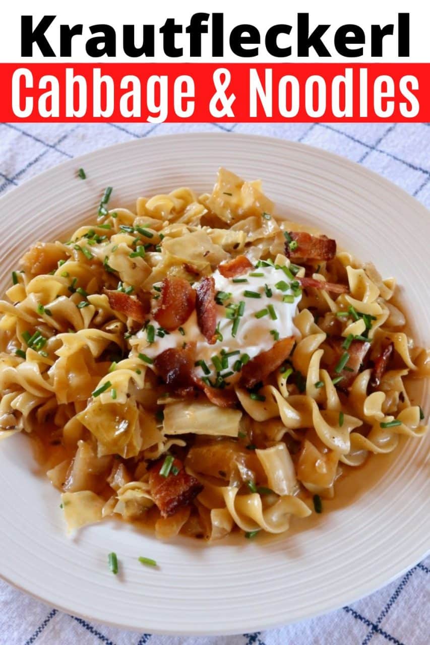 Save our Austrian Krautfleckerl Cabbage and Noodles recipe to Pinterest!