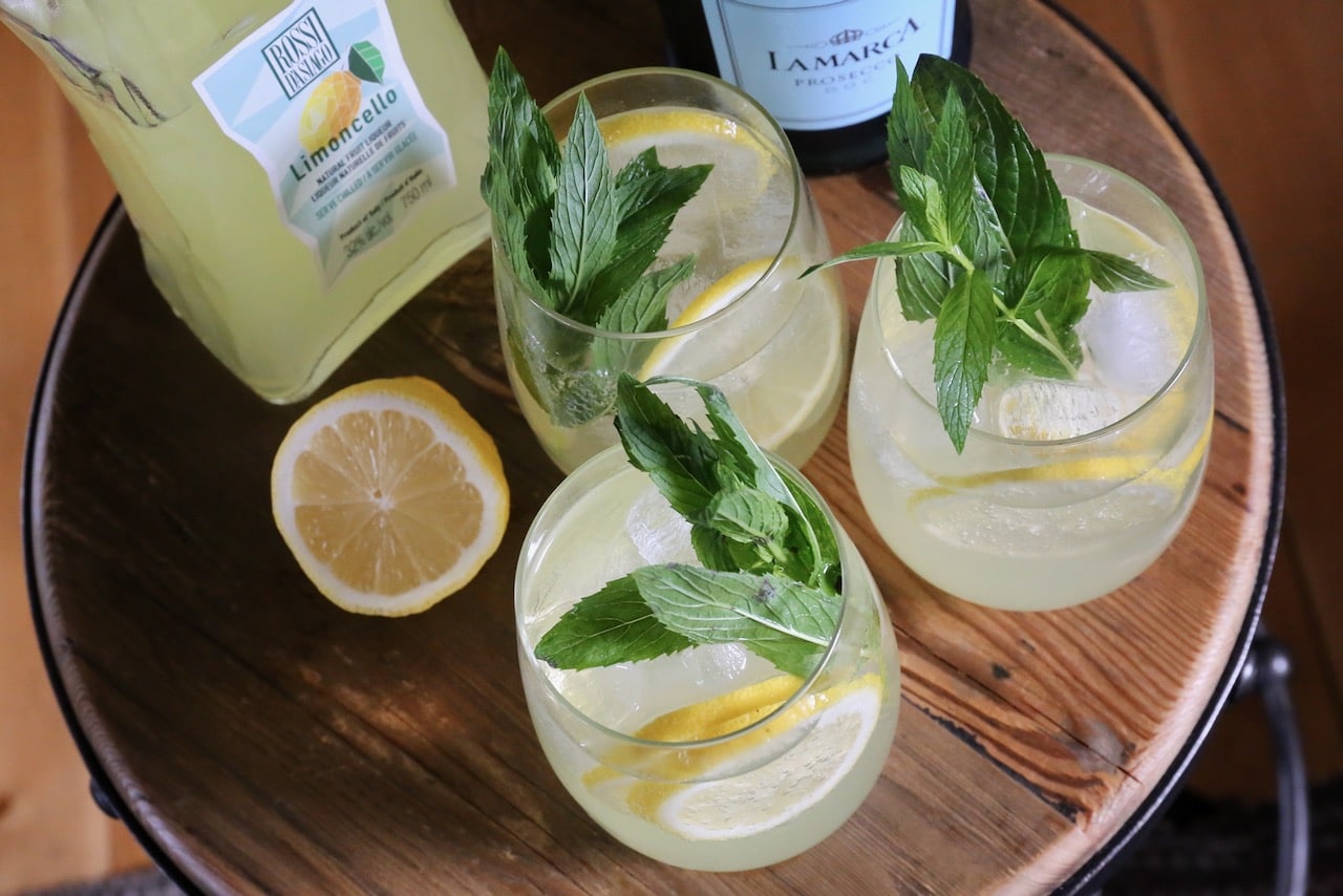 We love serving this refreshing Limoncello Spritz recipe on hot summer days. 