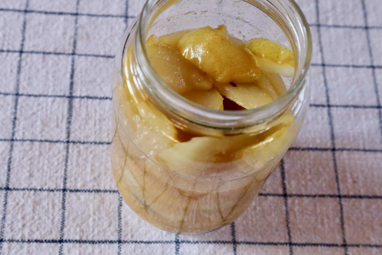Store homemade Pear Compote in a large jar in the fridge for up to 1 week.