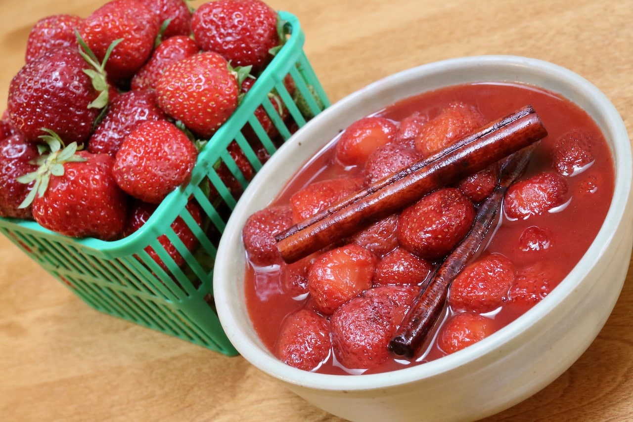 Spiced Strawberry Compote Recipe Photo Image.