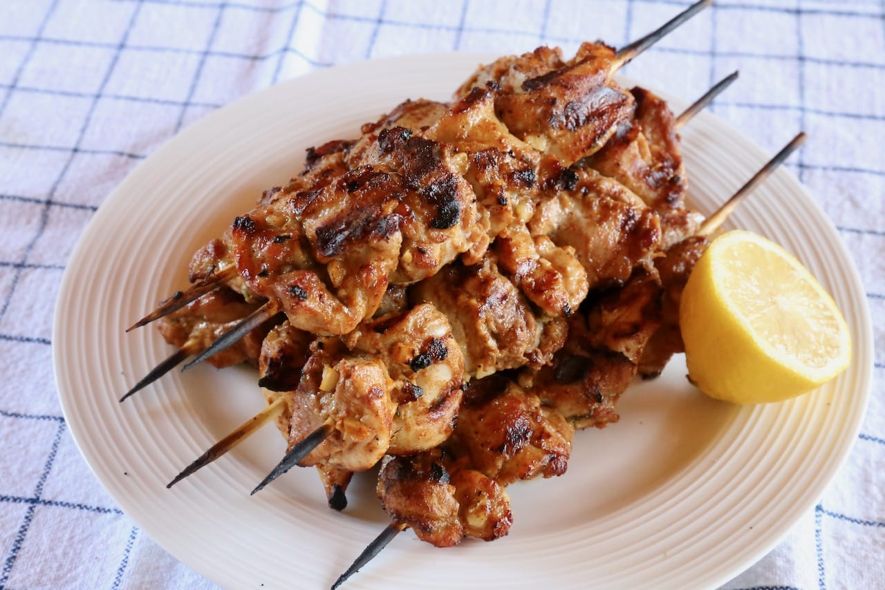 Grilled Pakistani Chicken Tikka Boti Kebab Recipe