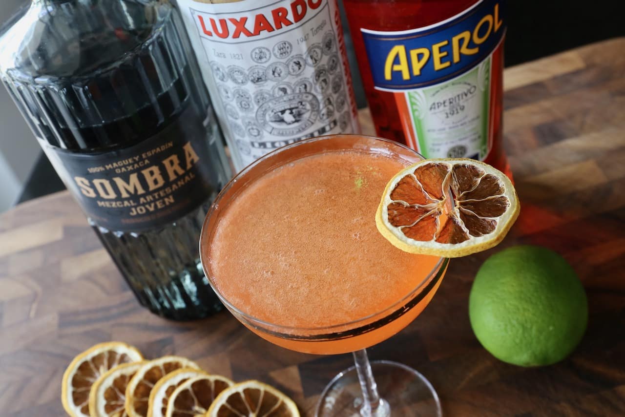 This Mezcal Aperol Cocktail combines our favourite flavours from Mexico and Italy.