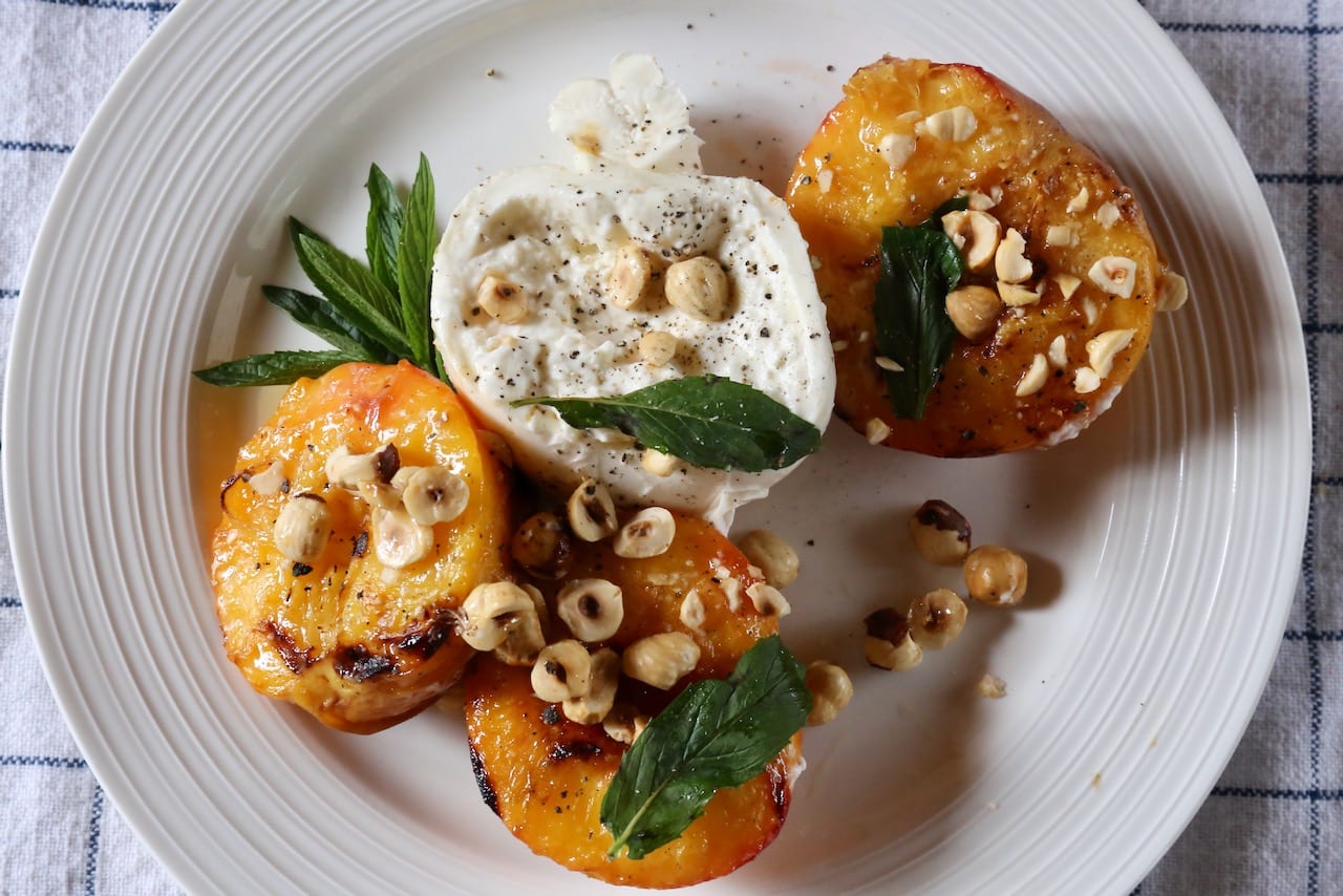 Now you're an expert on how to make the best Grilled Peach and Burrata Salad recipe! 