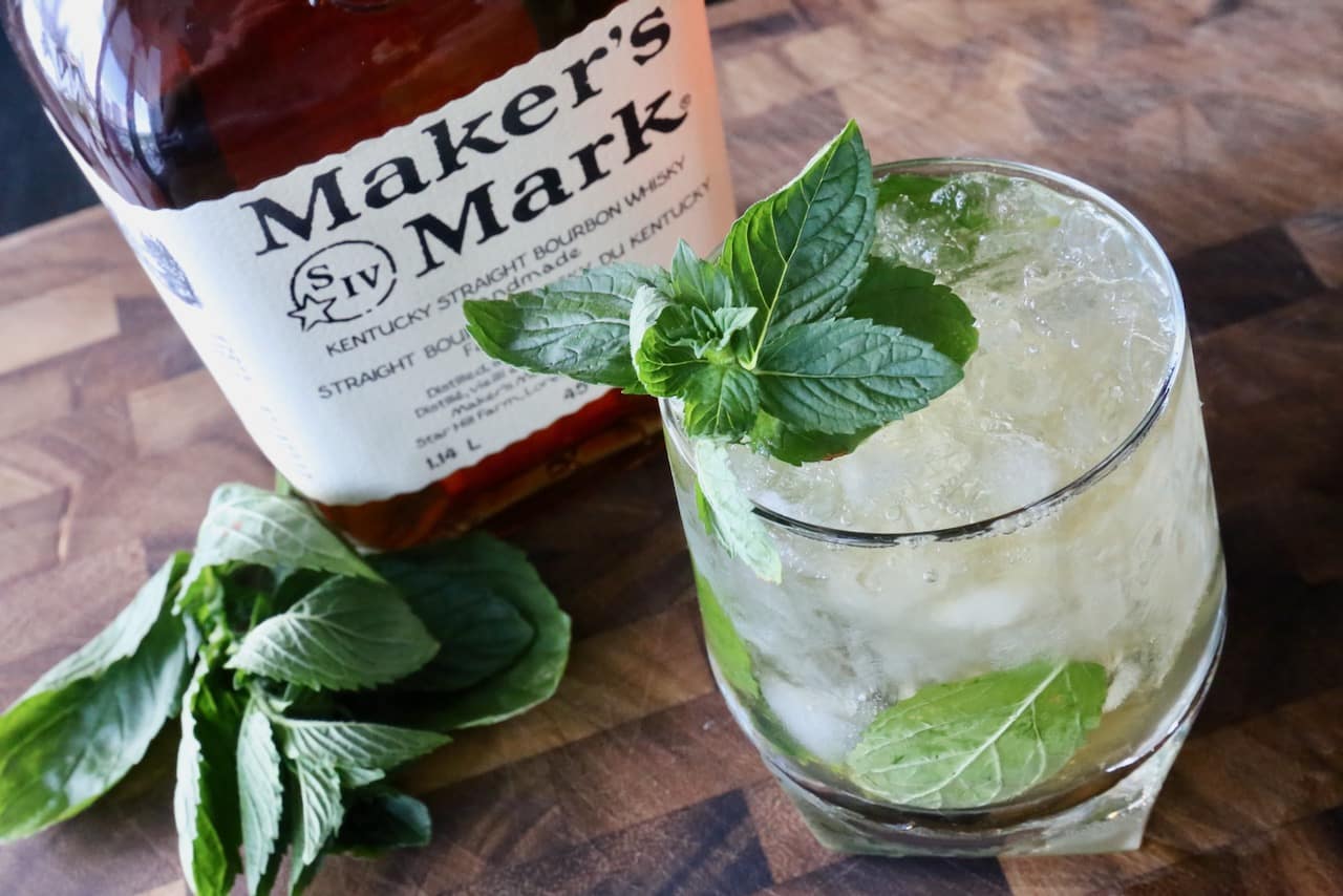 We love serving this refreshing Maker's Mark Mint Julep on a hot summer day.