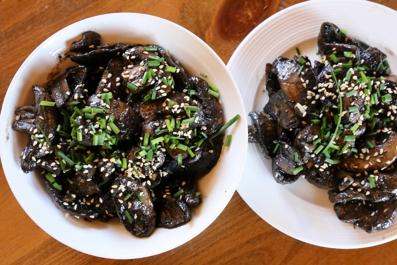 We love serving this Miso Mushroom recipe as a vegetarian side dish.