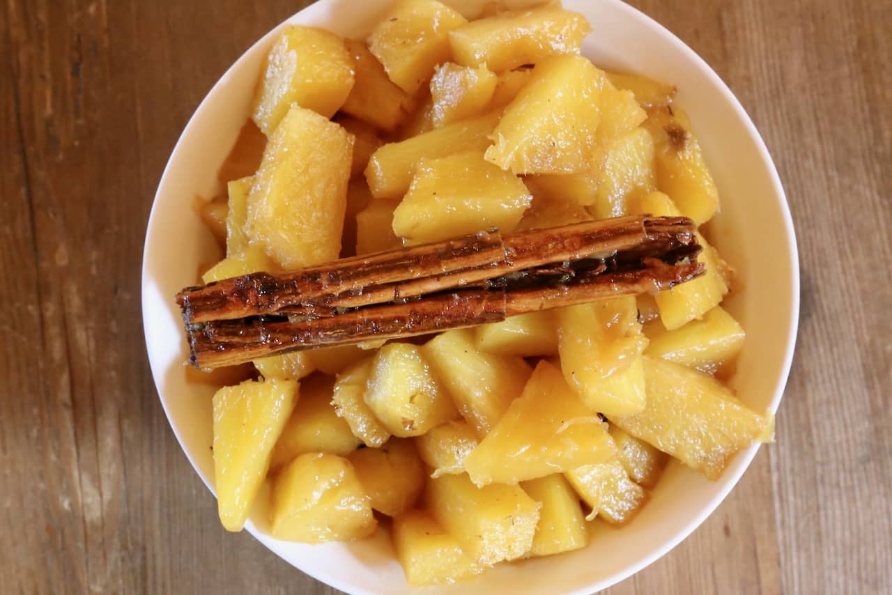 Spiced Pineapple Compote Recipe Photo Image.