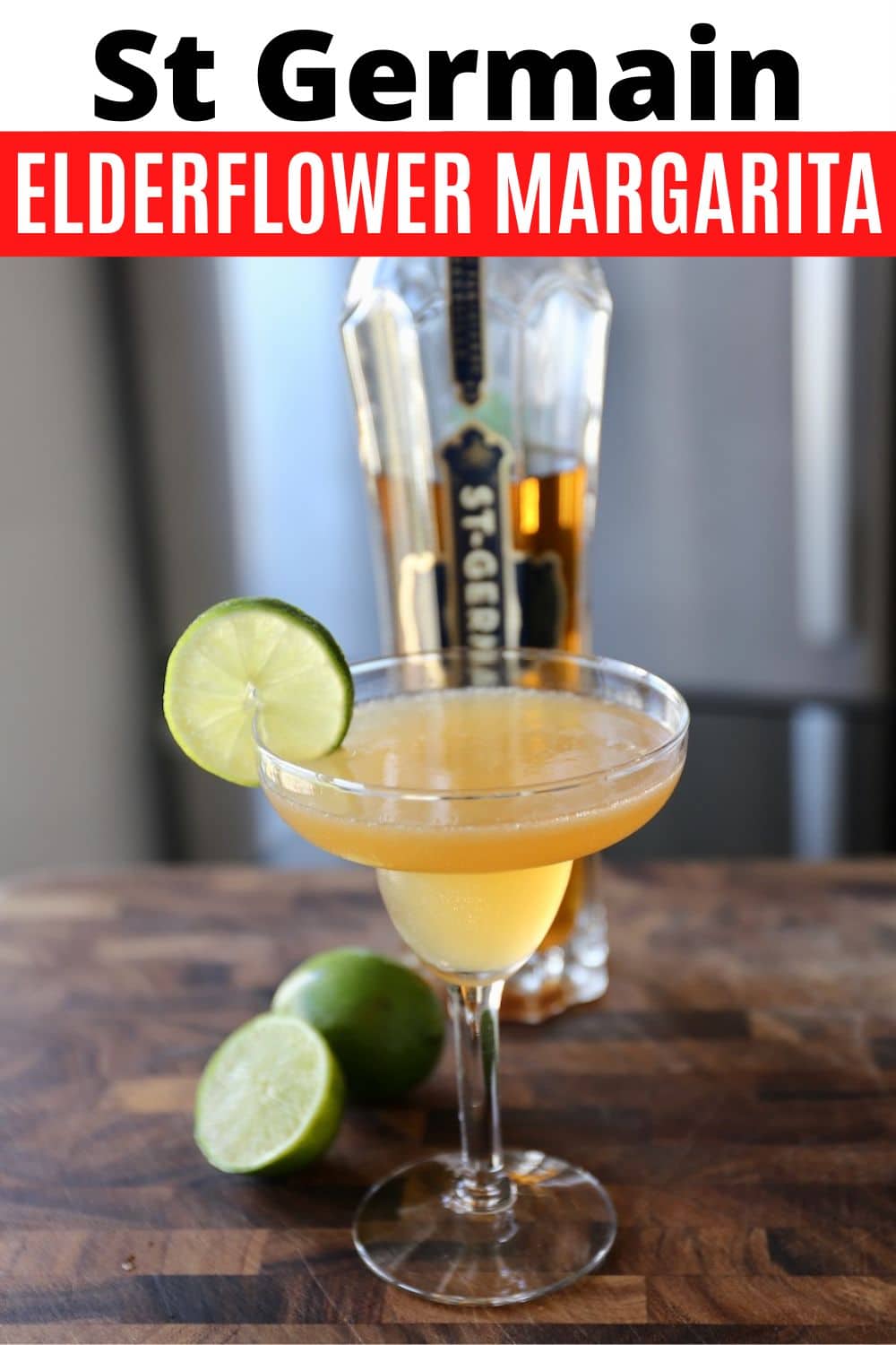 St Germain Elderflower Margarita Cocktail Drink Recipe | dobbernationLOVES