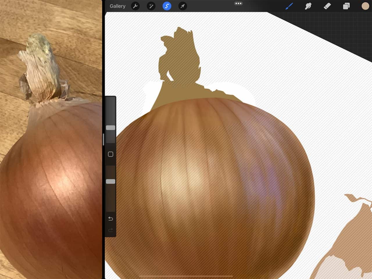 How To Draw Onions: Utilize digital drawing tools to make your illustration process easier.