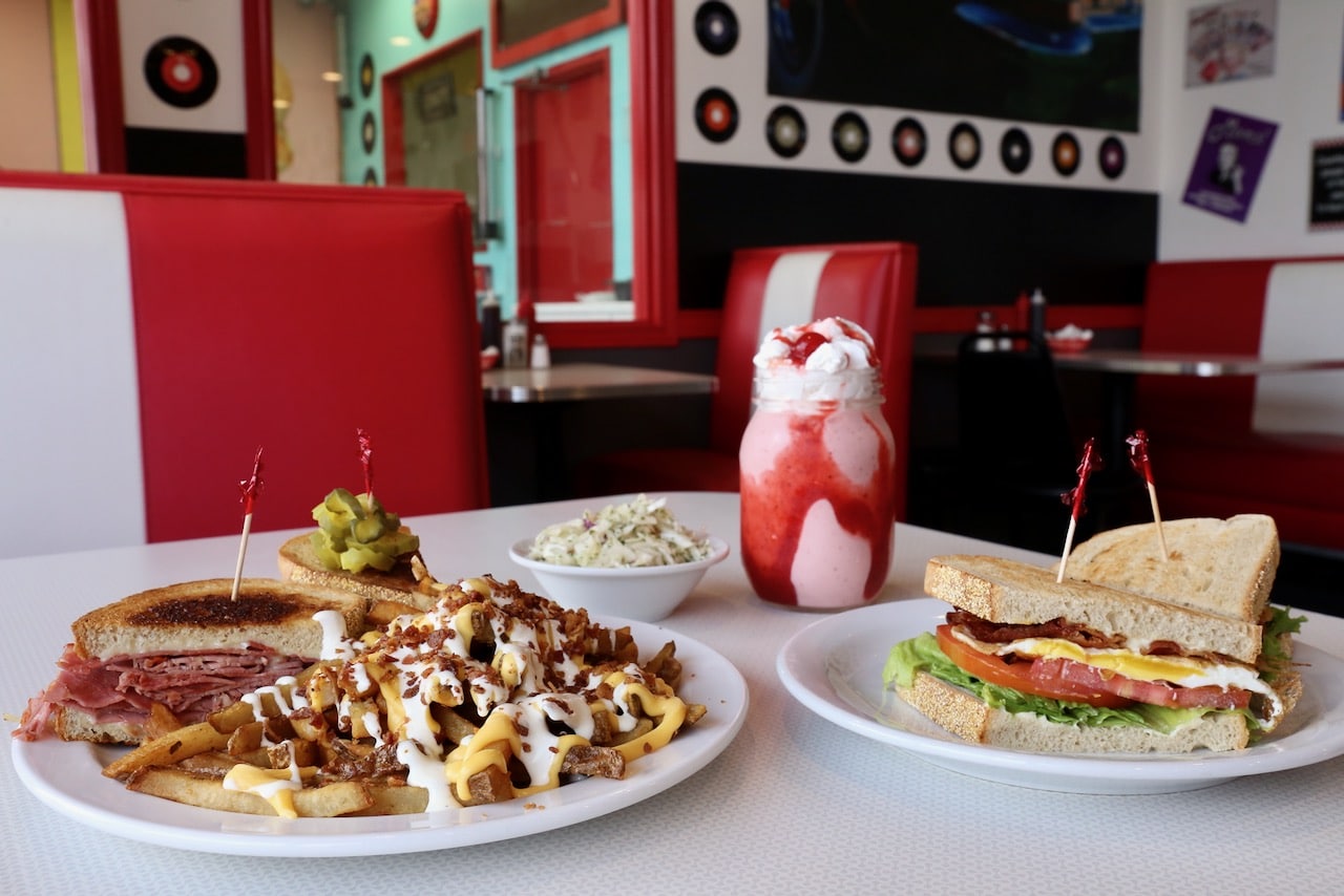 Enjoy classic American nosh at Route 42 Diner near the airport.