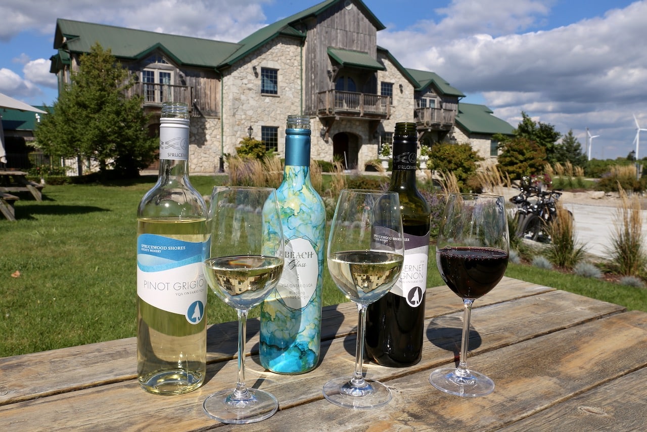 Sprucewood Shores is the only Essex County Winery with beachfront access.
