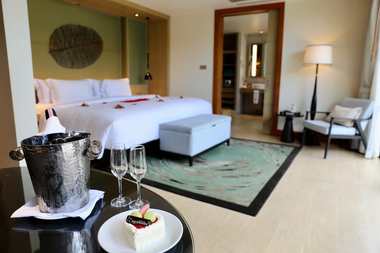 Enjoy an over the top honeymoon in Phuket at a luxurious pool villa at Banyan Tree Resort.